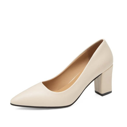 Elegantes zapatos de tacón alto puntiagudos de Isabella Sol.