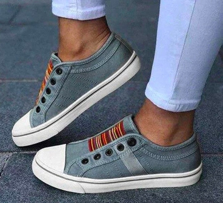 Zapatillas de lona sin cordones Isabella Sol inspiradas en Pinterest