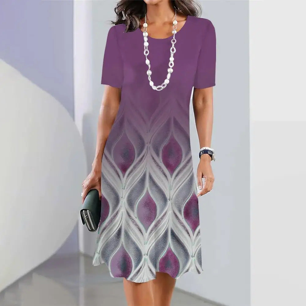 Elegante vestido de verano de tallas grandes de Isabella Sol.