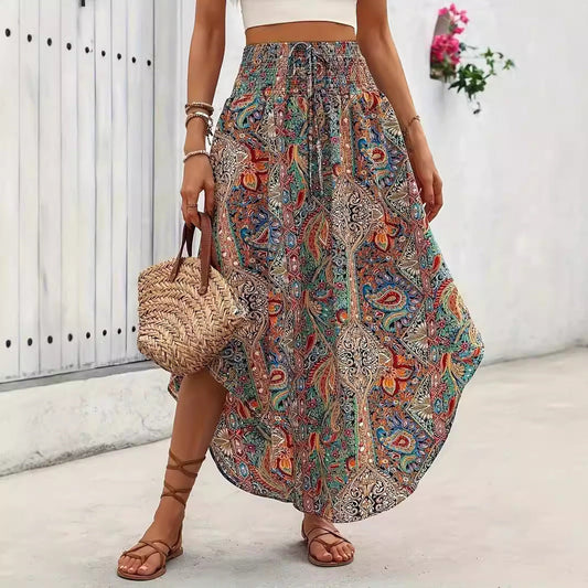 Boho Floral Isabella Sol A-Line Skirt