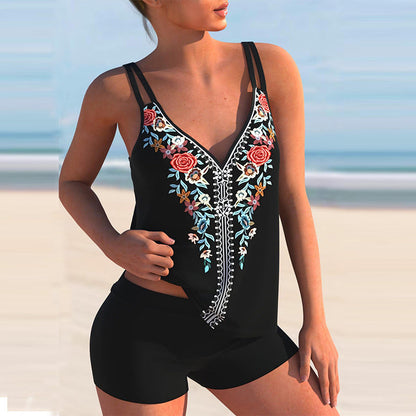 Bikini de talla grande con estampado floral de Isabella Sol