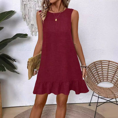 Vestido de verano sin mangas con volantes de Isabella Sol
