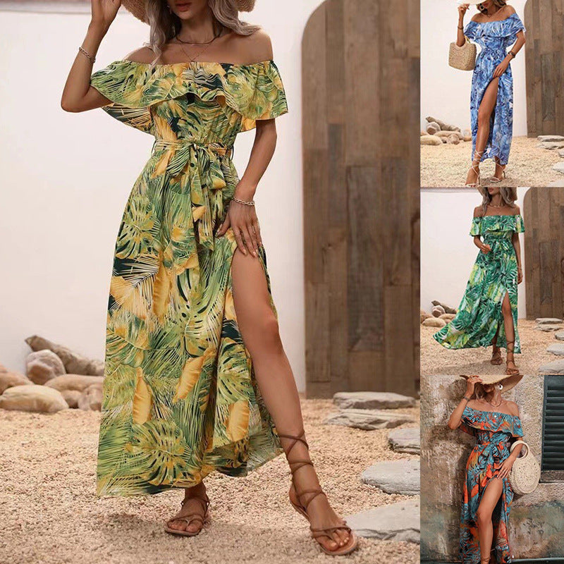 Elegant Isabella Sol Ruffled Floral Maxi Dress