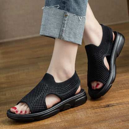 Sandalias planas de punto transpirable de Isabella Sol