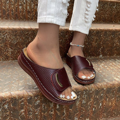 Sandalias de plataforma huecas Isabella Sol para mujer