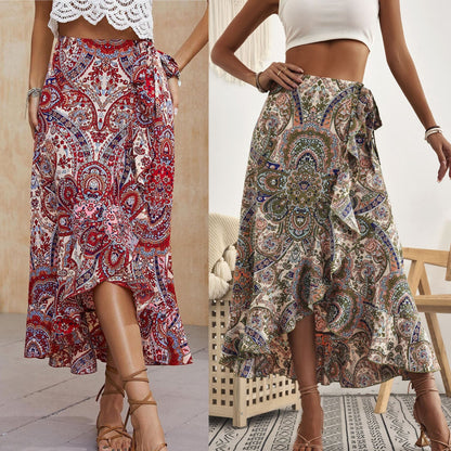 Boho Ruffle Isabella Sol Pinterest-Inspired Skirt