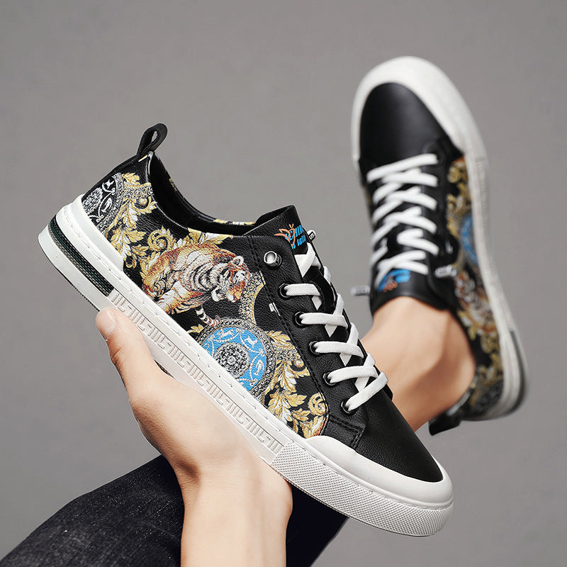 Zapatillas deportivas de piel artesanal Isabella Sol para hombre, ideales para el día a día.
