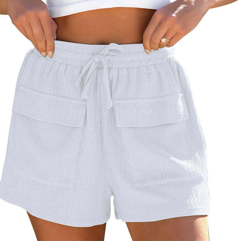Pantalones cortos de verano con cordón ajustable de Isabella Sol, inspirados en Pinterest.
