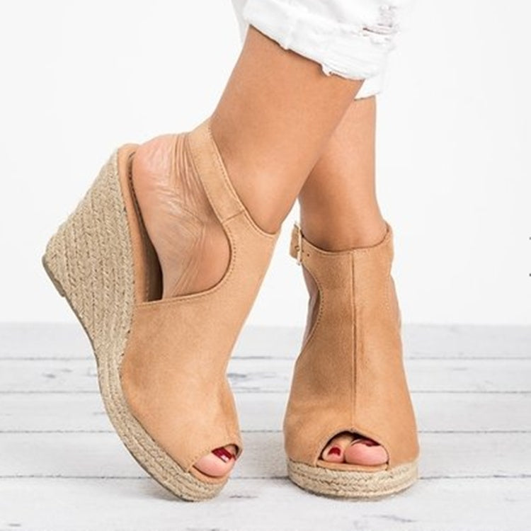 Elegantes sandalias de cuña con plataforma de Isabella Sol