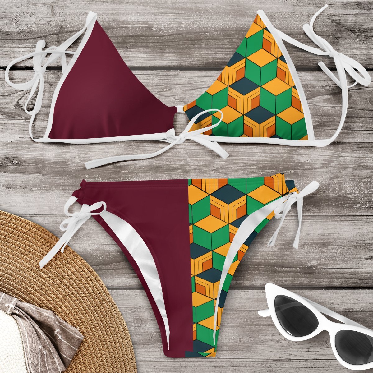 Conjunto de bikini Isabella Sol vibrante inspirado en Pinterest