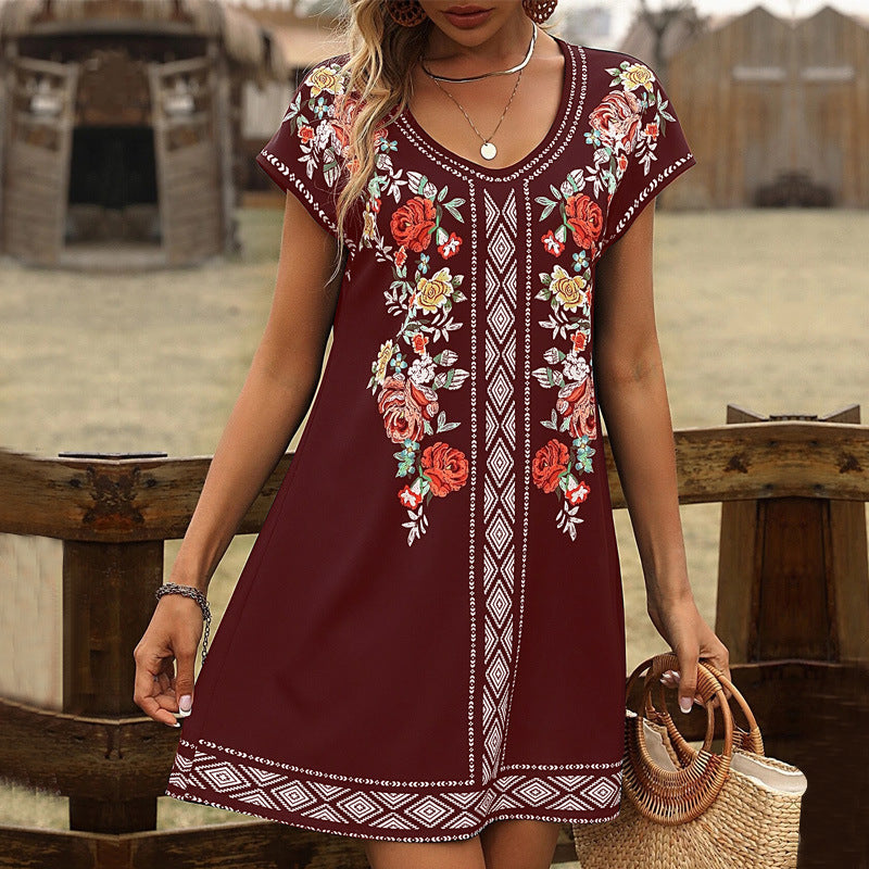 Vestido informal de verano con estampado floral de Isabella Sol
