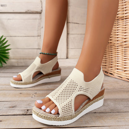 Breathable Wedge Sandals by Isabella Sol