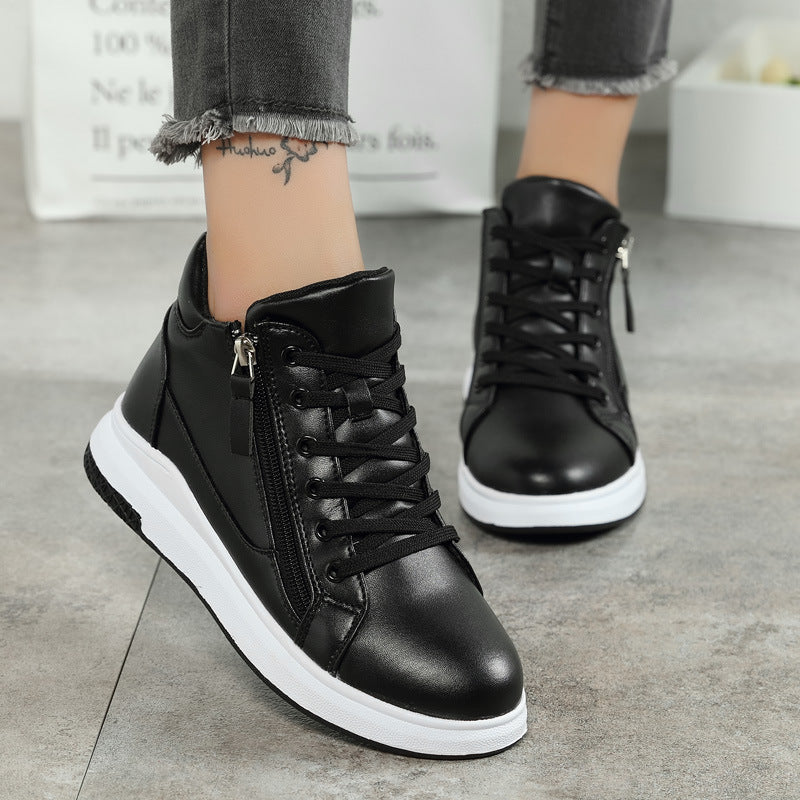 Zapatillas deportivas de cuero elegantes Isabella Sol Board Shoes