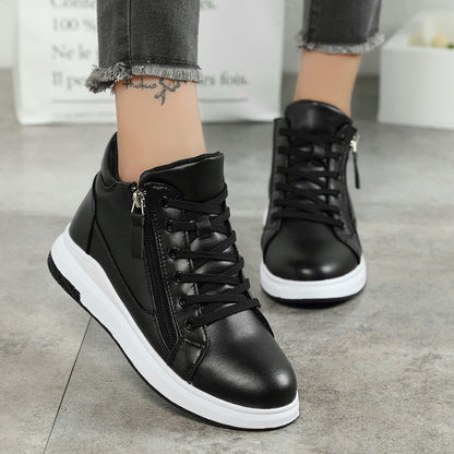 Zapatillas deportivas de cuero elegantes Isabella Sol Board Shoes