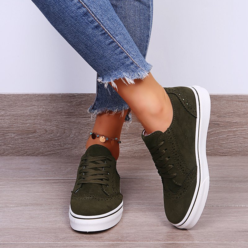 Everyday Comfort Isabella Sol Canvas Flat Sneakers