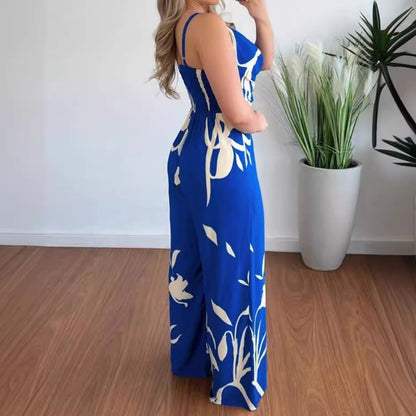 Elegante mono de pierna ancha de Isabella Sol.