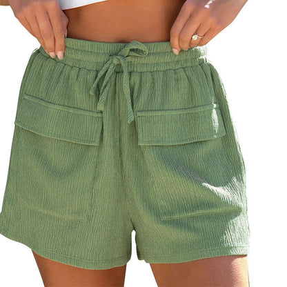 Pantalones cortos de verano con cordón ajustable de Isabella Sol, inspirados en Pinterest.