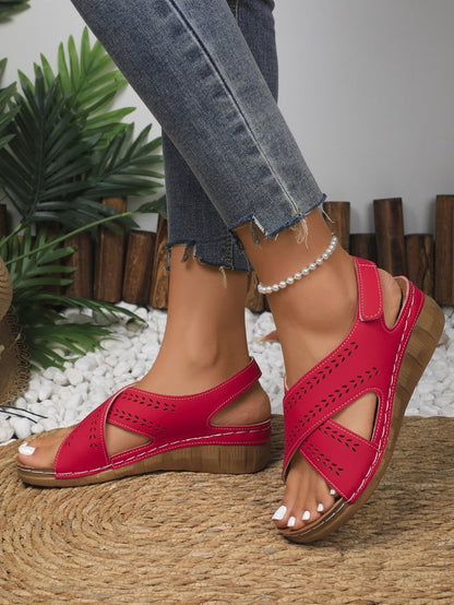 Sandalias de cuña de talla grande Chic Comfort Isabella Sol