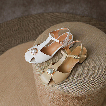 Elegantes sandalias de verano con tira en T de Isabella Sol