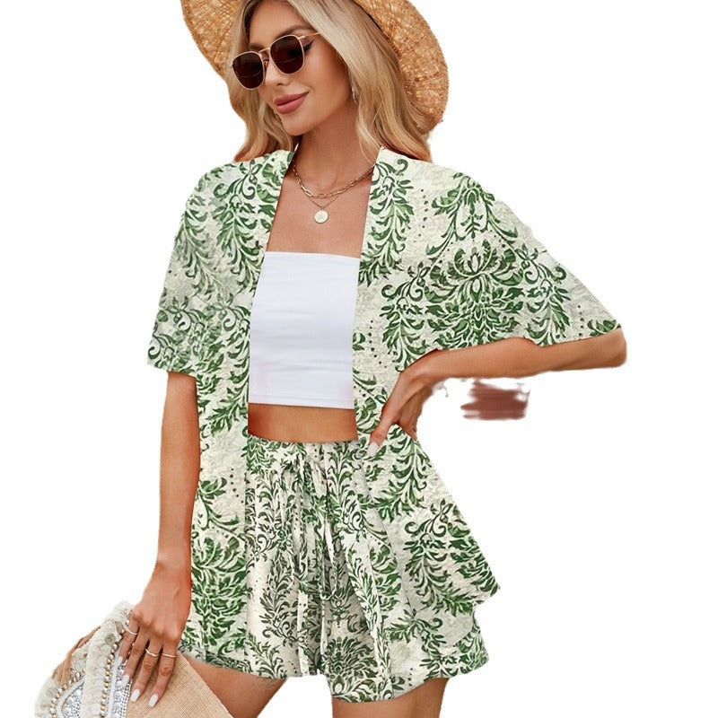 Conjunto de camisa de verano con estampado floral de Isabella Sol
