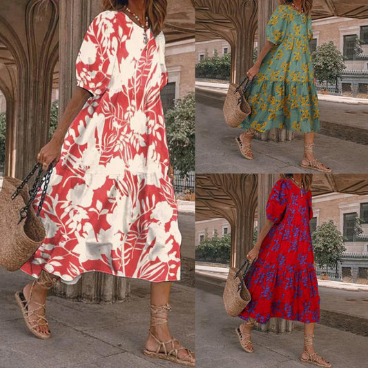 Floral Print Isabella Sol Summer Midi Dress