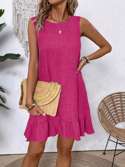 Vestido de verano sin mangas con volantes de Isabella Sol