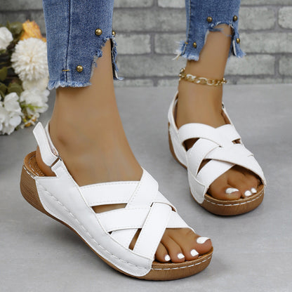 Elegantes sandalias de plataforma con cuña de Isabella Sol