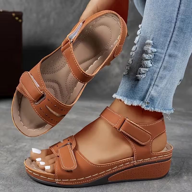 Sandalias de cuña cómodas Isabella Sol Perfect-Fit Strap