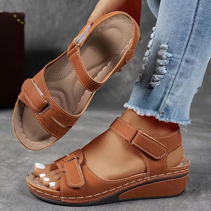 Sandalias de cuña cómodas Isabella Sol Perfect-Fit Strap