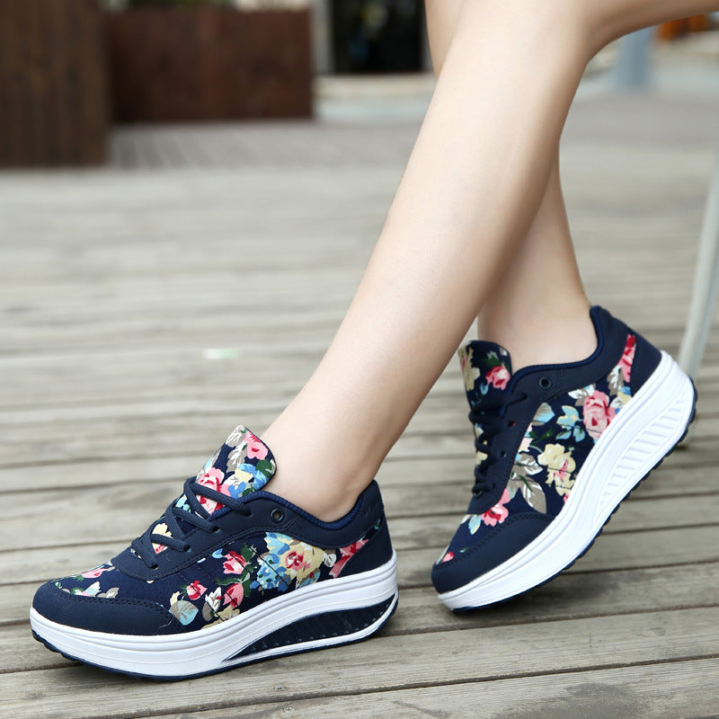 Zapatillas transpirables Isabella Sol de lona floral