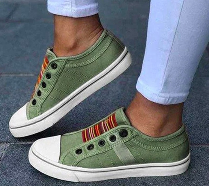 Zapatillas de lona sin cordones Isabella Sol inspiradas en Pinterest