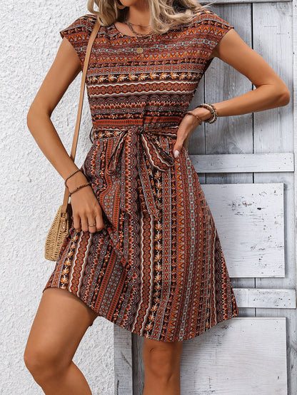 Vestido bohemio de corte A estilo Isabella Sol para el verano.