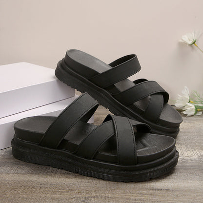 Elegantes sandalias de plataforma Isabella Sol Cross