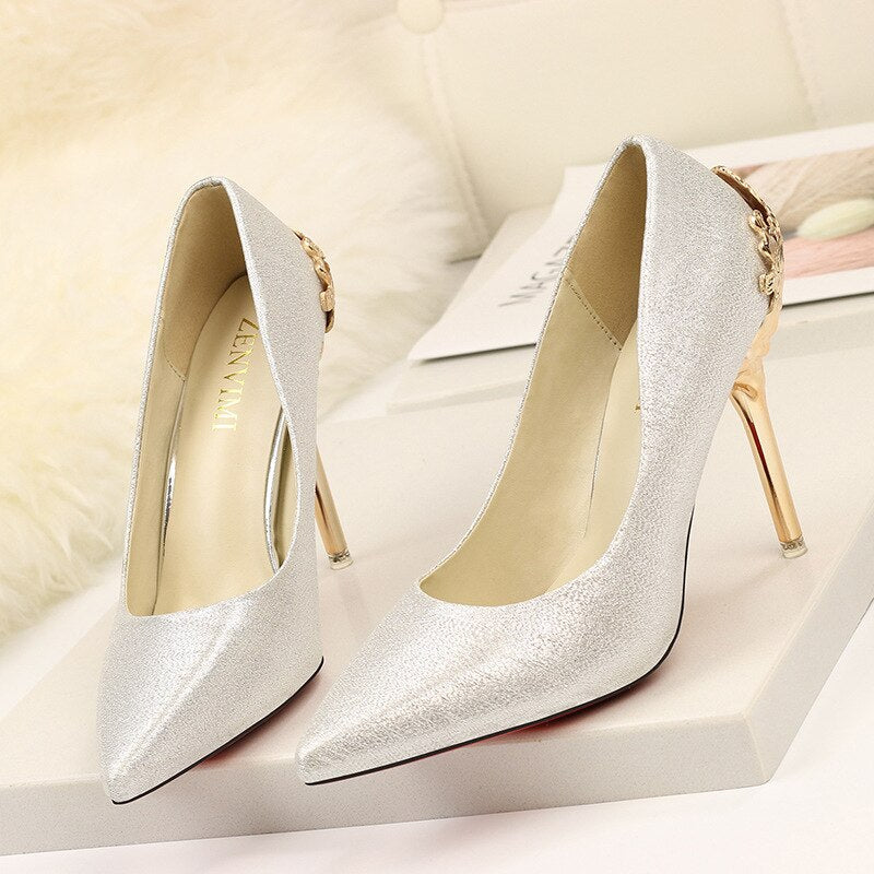 Elegant Suede High Heels by Isabella Sol