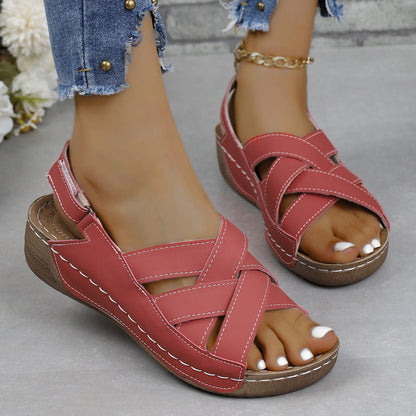 Elegantes sandalias de plataforma con cuña de Isabella Sol