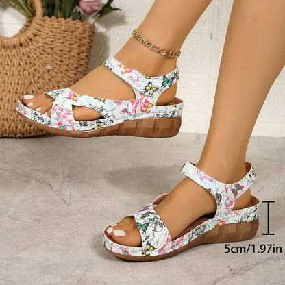 Sandalias retro con plataforma y velcro de Isabella Sol