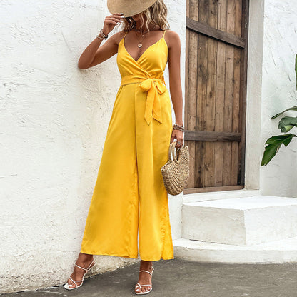 Mono amarillo vibrante Isabella Sol con lazo ajustable
