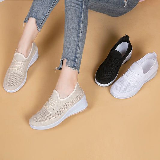 Breathable Mesh Platform Wedges by Isabella Sol