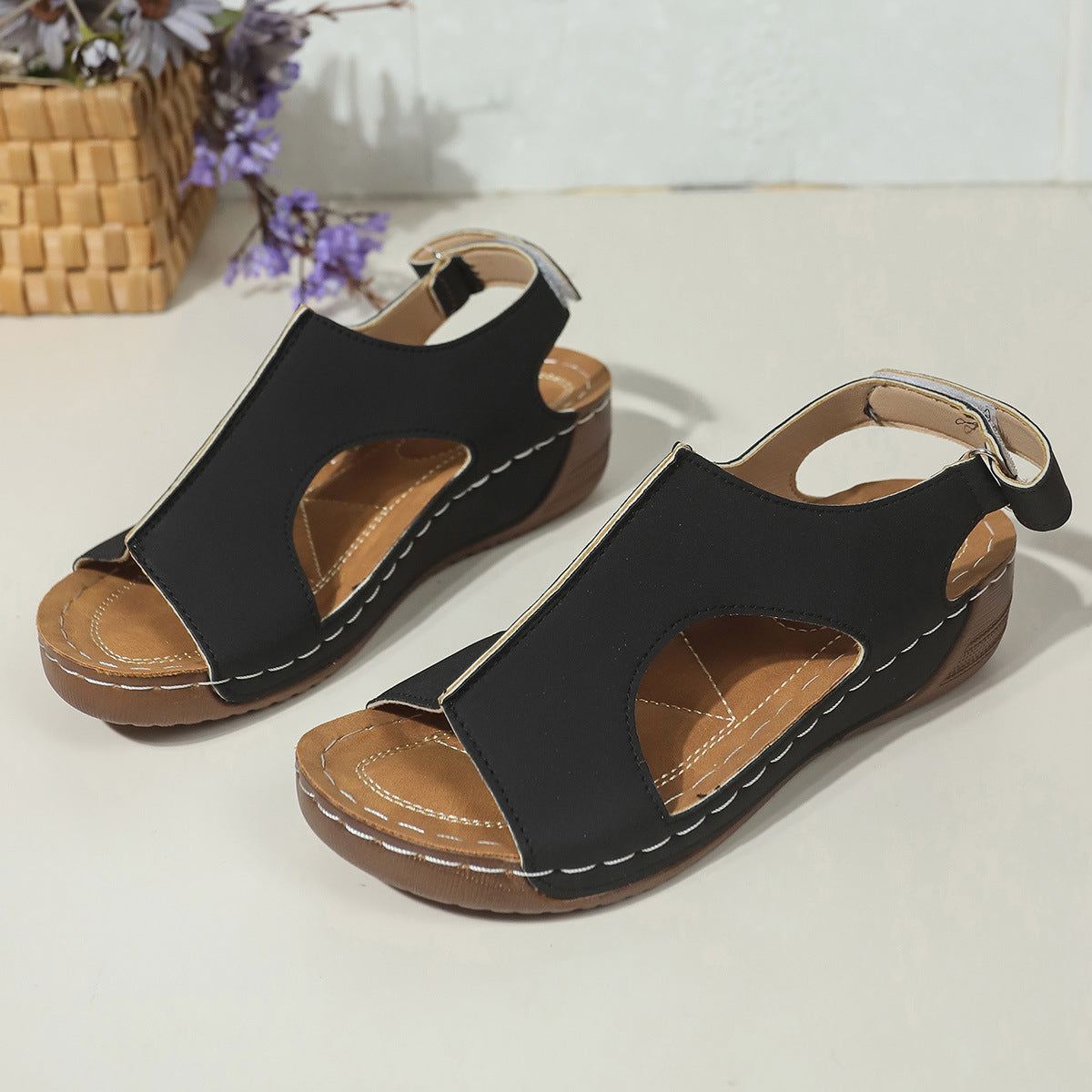 Sandalias de cuña cómodas de Isabella Sol