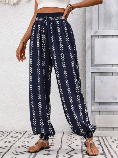 Pantalones anchos de estilo bohemio de Isabella Sol