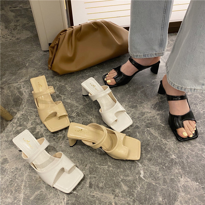 Chic Chunky Heel Sandals by Isabella Sol