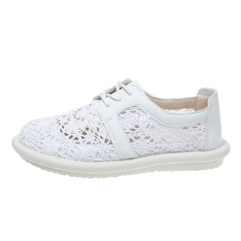 Zapatos planos informales de ganchillo transpirable Isabella Sol