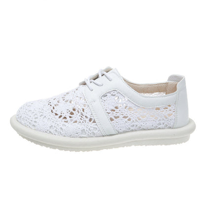 Zapatos planos informales de ganchillo transpirable Isabella Sol