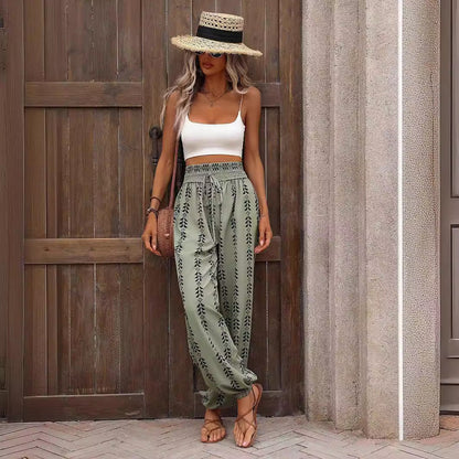 Pantalones anchos de estilo bohemio de Isabella Sol