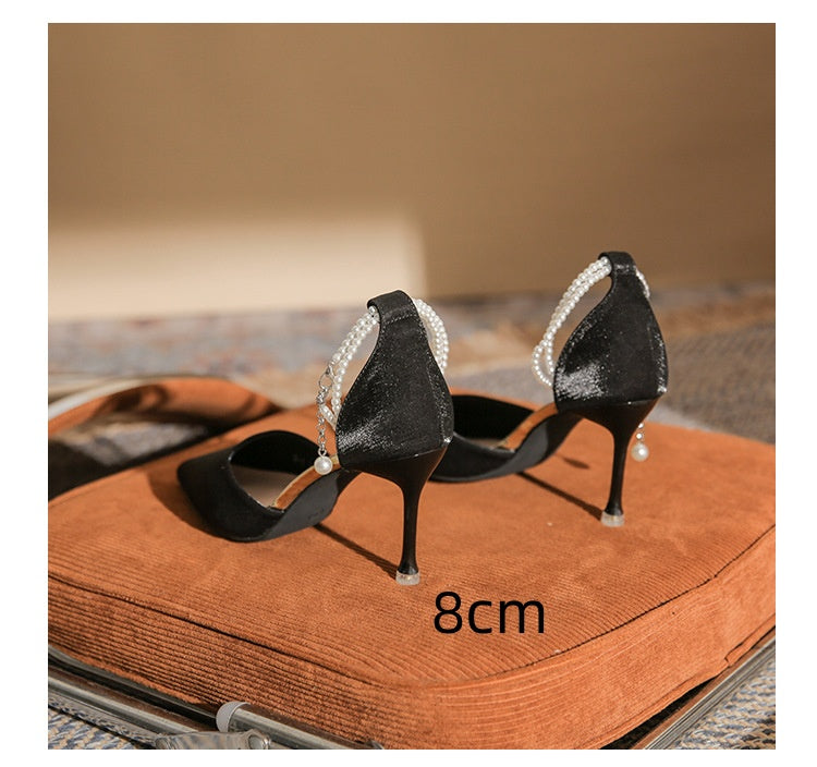 Elegantes sandalias de tacón de aguja con hebilla de Isabella Sol