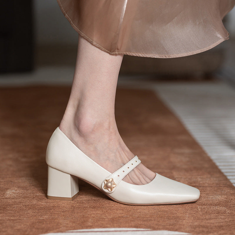 Zapatos de tacón Mary Jane clásicos de Isabella Sol