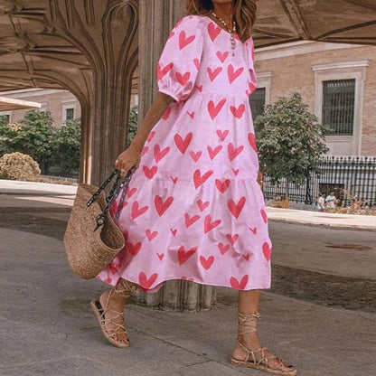 Vestido midi de verano con estampado floral de Isabella Sol