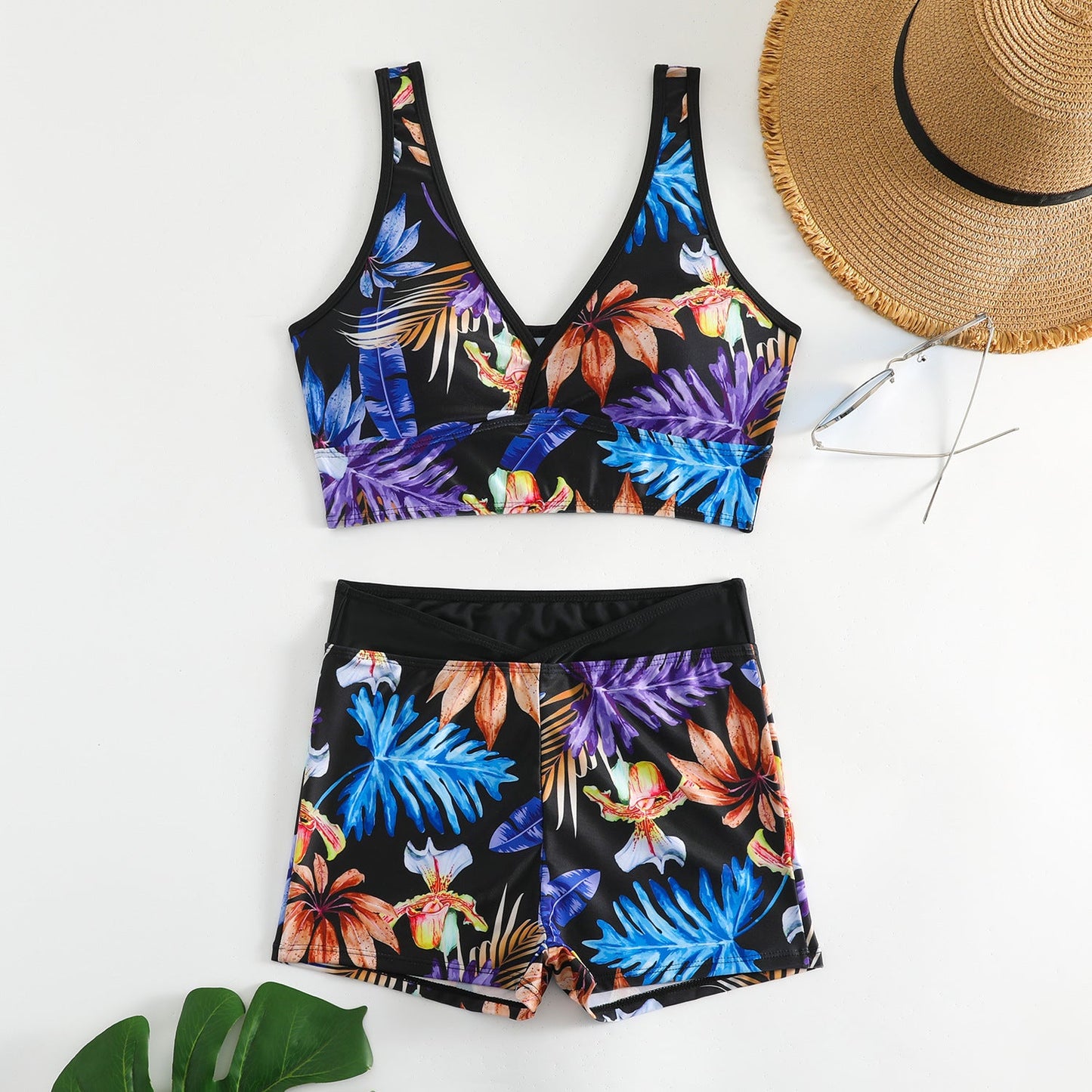 Bikini bóxer estampado vibrante de Isabella Sol