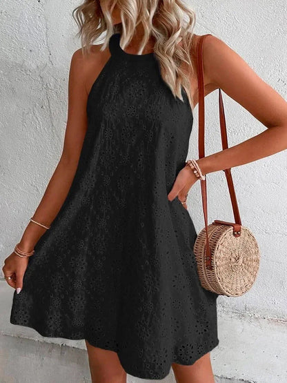 Elegante vestido sin mangas de encaje de Isabella Sol