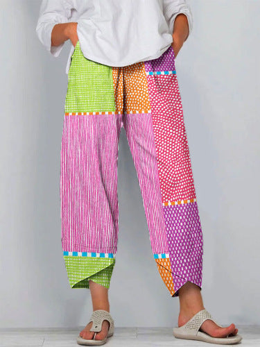 Pantalones cortos Isabella Sol de rayas vibrantes